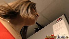 gloryhole fucking cutie sucks and jerks big cock
