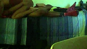 Ebony rides big black cock in dorm with monster dick