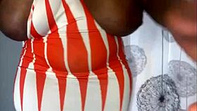 i cheated with a huge ebony ass in lingerie, getting a big boobs thick pussy creampie.