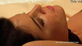 busty madame fingers her slave to orgasm in domination