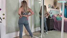 TabithaXXX's Gym Workout Clothes Try On Haul - SFW!