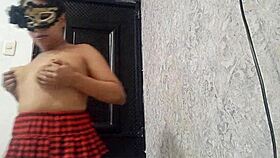 Exotic Dancer Warming Up With Her Open Pussy