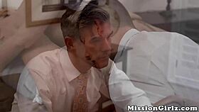 I watch innocent mormon teen get hammered in doggystyle and missionary