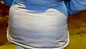 Mature whore in lingerie flashing on street gets ass licked and fucked