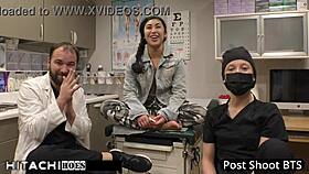 Doctor Tampa gives freshman Jasmine Rose a mandatory hitachi orgasm