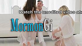 This teenage Mormon got nailed at work in a hardcore missionary position, bent over for cumshot