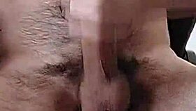 the latina amateur masturbates her monster cock hard and strong