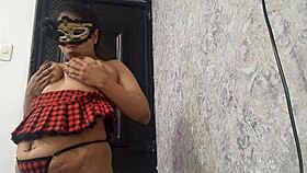 Exotic Dancer Warming Up With Her Open Pussy