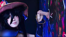 Astrologer mona in glory hole fetish close up