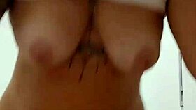 Young girl flashes in public exhibition