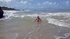 Yuri And Her Husband Show Off On Nudist Beach