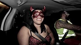 she came back from the halloween party all tired out