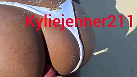 Ebony Latina Teen Gaping Ass On Beach