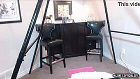 Maxine spreads her ass for the dildo on webcam