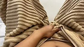 Tired of being alone, I fuck my tight pussy