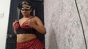 Exotic Dancer Warming Up With Her Open Pussy