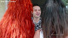 anal casting with linda del sol and natasha ink, balls deep rimming and cum swallow