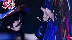 Astrologer mona in glory hole fetish close up