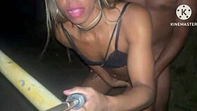 My wife gave it to the cuckold in public and then gave her ass at home