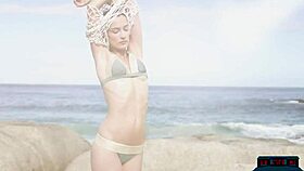 Petite MILF Models Ariel and Sofi Ka Undress Outdoors