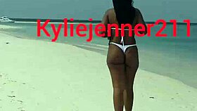 Ebony Latina Teen Gaping Ass On Beach