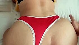 filipina wife in red panties homemade fun