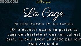 lock me in the cage for your femdom anal instructions!