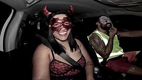 she came back from the halloween party all tired out