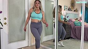 TabithaXXX's Gym Workout Clothes Try On Haul - SFW!