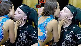 belinha baracho kisses host and grabs dick