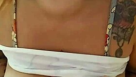 Young girl flashes in public exhibition