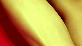 Horny girl masturbating for her boyfriend in amateur video.