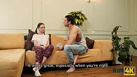 Intense rimjob on teen mistress