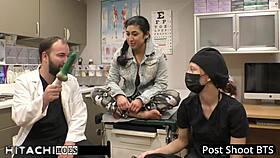 Doctor Tampa gives freshman Jasmine Rose a mandatory hitachi orgasm