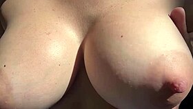 Big-tits MILF Artemisia Love bounces boobs solo outdoors