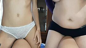 Skinny And Fat Bitches Rub Pussies On My Legs? Lesbian Illusion Girls Orgasm.