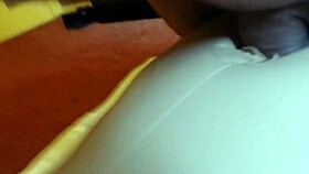 Sex with sex doll and cum shot.