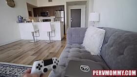 Hot blonde stepmom gives the best blowjob ever!