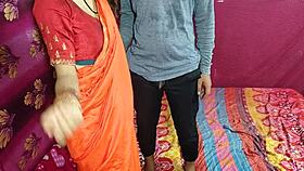 cute saree bhabhi feels naughty excitement with devar for rough anal after ice massage