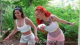 anal casting with linda del sol and natasha ink, balls deep rimming and cum swallow