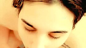 Rubynalexfantasy face fucked until puking in shower