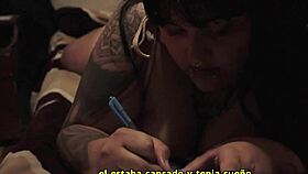 Argentinian chubby babe makes fantasies real with intense face fucking and cumshot from huge cock