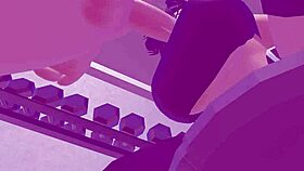 having fun with roblox at the gym