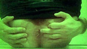 nik94 crossdresser performs gay solo masturbation with ass fingering