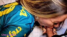 Corinthians punches hard and cums in Palmeirense's mouth