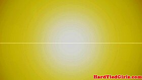 BDSM sub with big tits gagging on dildo in bondage session