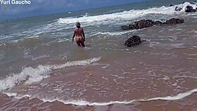 Yuri And Her Husband Show Off On Nudist Beach