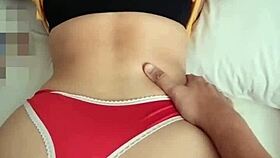 filipina wife in red panties homemade fun