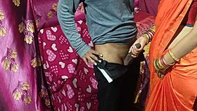 cute saree bhabhi feels naughty excitement with devar for rough anal after ice massage