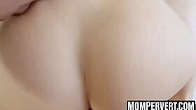 Gorgeous brunette stepmom dani jensen strips and blows massive cock before doggystyle hard fuck by naughty stepson.